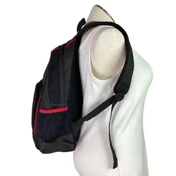 Nike Air Jordan Jumpman Elephant Print Backpack Black Gray Red Laptop Storage - Picture 5 of 9